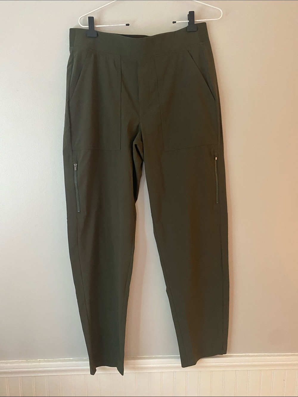 Athleta Tall Olive travel pants